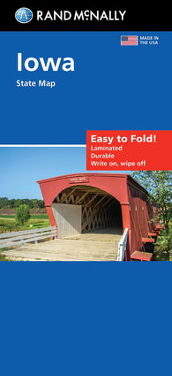 Buy map Iowa, Easy to Fold State Map