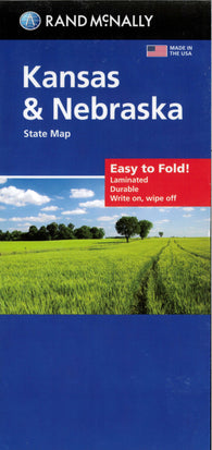 Buy map Kansas and Nebraska, Easy to Fold