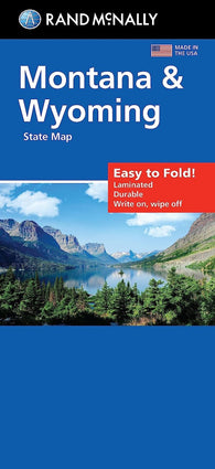 Buy map Montana & Wyoming : state map : easy to fold!