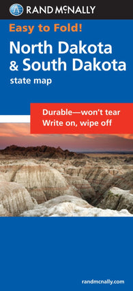 Buy map North and South Dakota, Easy to Fold