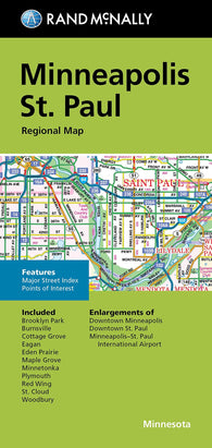 Buy map Minneapolis and St. Paul, Minnesota, Regional
