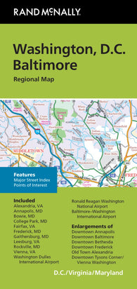 Buy map Washington, D.C. and Baltimore Regional