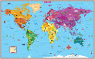 Buy map Kids Illustrated World Wall Map, Rolled