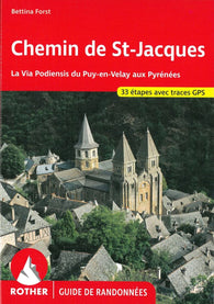 Buy map Chemin de St-Jacques - La Via Podiensis du Puy-en-Velay aux Pyrénées (Guide de randonnées) - French Edition