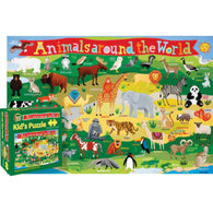 Buy map Animals Around the World 100 Piece Puzzle