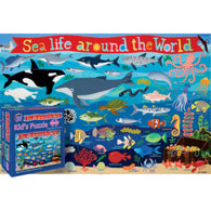 Buy map Sea Life Around the World 100 Piece Puzzle