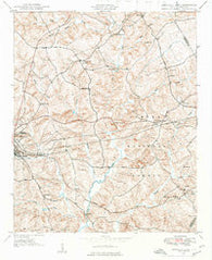 Abbeville East South Carolina Historical topographic map, 1:24000 scale, 7.5 X 7.5 Minute, Year 1948