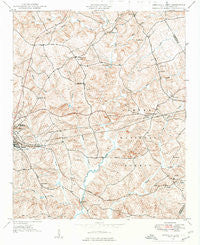 Abbeville East South Carolina Historical topographic map, 1:24000 scale, 7.5 X 7.5 Minute, Year 1948