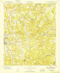 Abbeville East South Carolina Historical topographic map, 1:24000 scale, 7.5 X 7.5 Minute, Year 1950