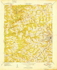 Abbeville South Carolina Historical topographic map, 1:24000 scale, 7.5 X 7.5 Minute, Year 1949