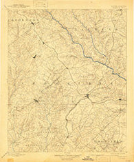 Abbeville South Carolina Historical topographic map, 1:125000 scale, 30 X 30 Minute, Year 1892