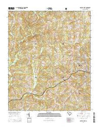 Abbeville West South Carolina Current topographic map, 1:24000 scale, 7.5 X 7.5 Minute, Year 2014