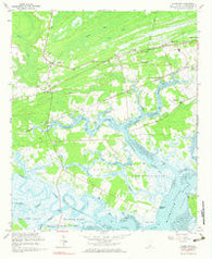 Adams Run South Carolina Historical topographic map, 1:24000 scale, 7.5 X 7.5 Minute, Year 1960