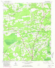 Adrian South Carolina Historical topographic map, 1:24000 scale, 7.5 X 7.5 Minute, Year 1943