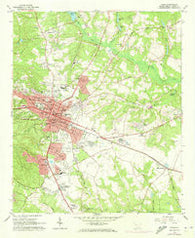 Aiken South Carolina Historical topographic map, 1:24000 scale, 7.5 X 7.5 Minute, Year 1964