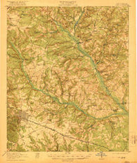 Aiken South Carolina Historical topographic map, 1:62500 scale, 15 X 15 Minute, Year 1921