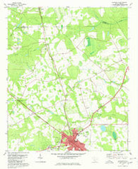 Allendale South Carolina Historical topographic map, 1:24000 scale, 7.5 X 7.5 Minute, Year 1979
