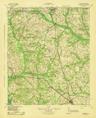 Allendale South Carolina Historical topographic map, 1:62500 scale, 15 X 15 Minute, Year 1943