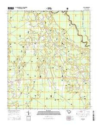 Alvin South Carolina Current topographic map, 1:24000 scale, 7.5 X 7.5 Minute, Year 2014