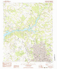 Anderson North South Carolina Historical topographic map, 1:24000 scale, 7.5 X 7.5 Minute, Year 1983