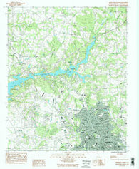Anderson North South Carolina Historical topographic map, 1:24000 scale, 7.5 X 7.5 Minute, Year 1983
