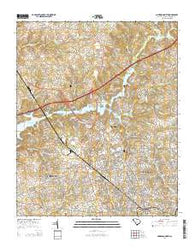 Anderson North South Carolina Current topographic map, 1:24000 scale, 7.5 X 7.5 Minute, Year 2014