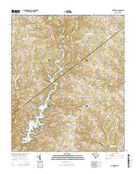 Antreville South Carolina Current topographic map, 1:24000 scale, 7.5 X 7.5 Minute, Year 2014