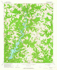 Antreville South Carolina Historical topographic map, 1:24000 scale, 7.5 X 7.5 Minute, Year 1964