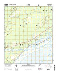 Awendaw South Carolina Current topographic map, 1:24000 scale, 7.5 X 7.5 Minute, Year 2014