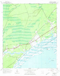 Awendaw South Carolina Historical topographic map, 1:24000 scale, 7.5 X 7.5 Minute, Year 1943
