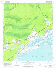 Awendaw South Carolina Historical topographic map, 1:24000 scale, 7.5 X 7.5 Minute, Year 1943