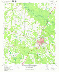 Bamberg South Carolina Historical topographic map, 1:24000 scale, 7.5 X 7.5 Minute, Year 1979
