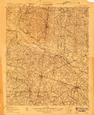Bamberg South Carolina Historical topographic map, 1:48000 scale, 15 X 15 Minute, Year 1919