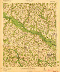 Bamberg South Carolina Historical topographic map, 1:62500 scale, 15 X 15 Minute, Year 1920