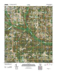 Barnwell South Carolina Historical topographic map, 1:24000 scale, 7.5 X 7.5 Minute, Year 2011