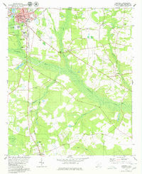 Barnwell South Carolina Historical topographic map, 1:24000 scale, 7.5 X 7.5 Minute, Year 1979