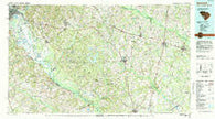Barnwell South Carolina Historical topographic map, 1:100000 scale, 30 X 60 Minute, Year 1982