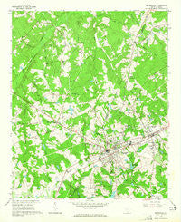 Batesburg South Carolina Historical topographic map, 1:24000 scale, 7.5 X 7.5 Minute, Year 1964
