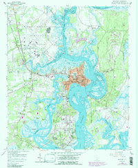 Beaufort South Carolina Historical topographic map, 1:24000 scale, 7.5 X 7.5 Minute, Year 1958