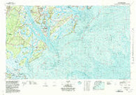 Beaufort South Carolina Historical topographic map, 1:100000 scale, 30 X 60 Minute, Year 1978