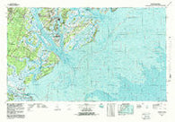 Beaufort South Carolina Historical topographic map, 1:100000 scale, 30 X 60 Minute, Year 1978