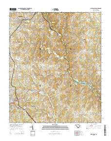 Belton East South Carolina Current topographic map, 1:24000 scale, 7.5 X 7.5 Minute, Year 2014