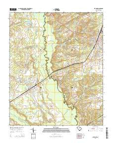 Bethune South Carolina Current topographic map, 1:24000 scale, 7.5 X 7.5 Minute, Year 2014