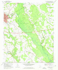 Bishopville East South Carolina Historical topographic map, 1:24000 scale, 7.5 X 7.5 Minute, Year 1969