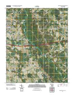 Bishopville East South Carolina Historical topographic map, 1:24000 scale, 7.5 X 7.5 Minute, Year 2011