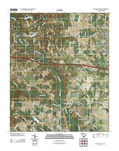 Bishopville West South Carolina Historical topographic map, 1:24000 scale, 7.5 X 7.5 Minute, Year 2011