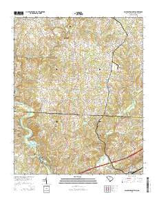 Blacksburg North South Carolina Current topographic map, 1:24000 scale, 7.5 X 7.5 Minute, Year 2014