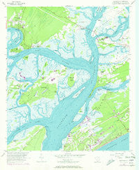 Bluffton South Carolina Historical topographic map, 1:24000 scale, 7.5 X 7.5 Minute, Year 1956