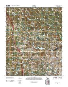 Blythewood South Carolina Historical topographic map, 1:24000 scale, 7.5 X 7.5 Minute, Year 2011