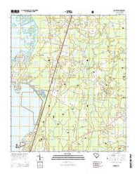 Bonneau South Carolina Current topographic map, 1:24000 scale, 7.5 X 7.5 Minute, Year 2014